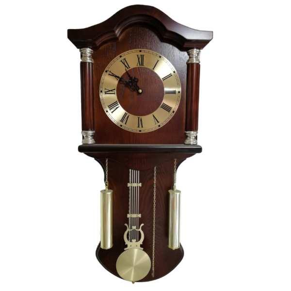 Woodpecker Solid Wood Quartz Large Wall Clock With Pendulum