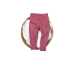 Girls Cotton Leggings Pink - Image 