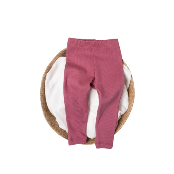 Girls Cotton Leggings Pink