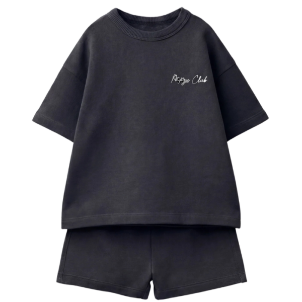 Kids Anthracite Shorts Set