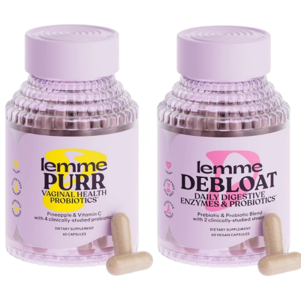 Lemme Purr And Debloat Capsule Women's Vaginal Health Supplement Bundle