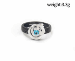 Blue Gem Collectible Ring Fixed Size - Image 