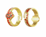 Demon Slayer Rengoku Collectible Ring Adjustable Size - Image 