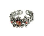 Crimson Heart Gothic Collectible Ring Adjustable Size - Image 