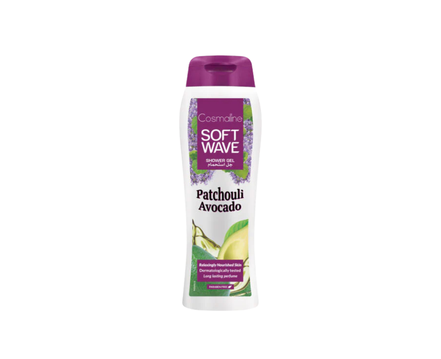 10 Cosmaline Soft Wave Shower Gel Patchouli & Avocado - Image 1