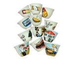 Handmade Design Chaffee Cups (Set of 6) - Image 
