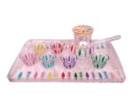 Transparent Lebanese Chaffee Coffee Set (Tray & Rakwe) - Image 