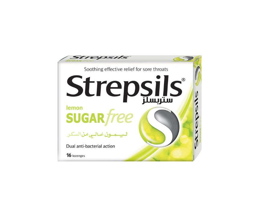 104 Lemon Sugar Free Lozenges Strepsils - Image 1
