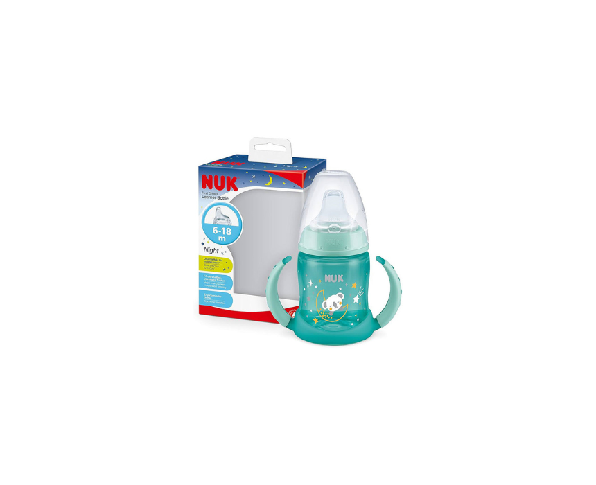 109 Learner Bottle Night Glow Green Nuk - Image 1