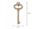 Crystal Key Brooch - Image 