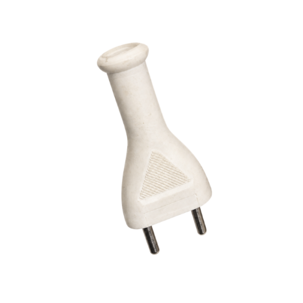 Plug Rewireable Round AC Power Plug