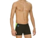 Arena Men Training Swimwear Short Descriptio Black Energy Green Turquoise - Image 
