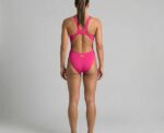 Arena Women Makinas High CutTraining Swimwear Metallic Logo Silver - Image 