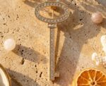 Crystal Key Brooch - Image 