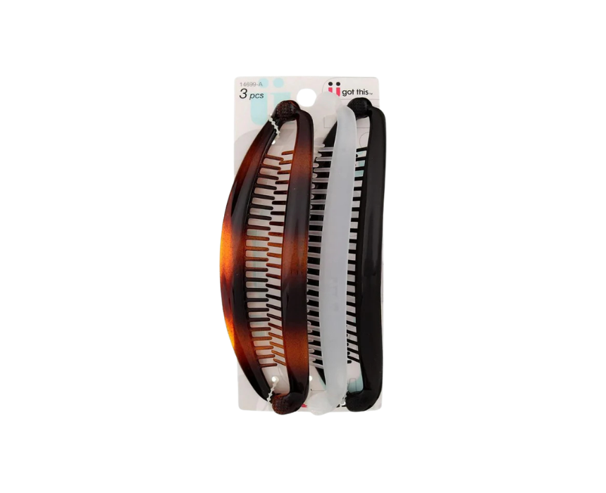12 Conair Banana Hair Combs - Image 1