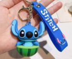 Stitch Watermelon 3D PVC Keychain - Image 