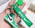 Green Nike Air Jordan 3D PVC Keychain - Image 