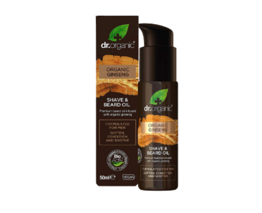 128 Ginseng Shave & Beard Oil Dr Organic - Image 1