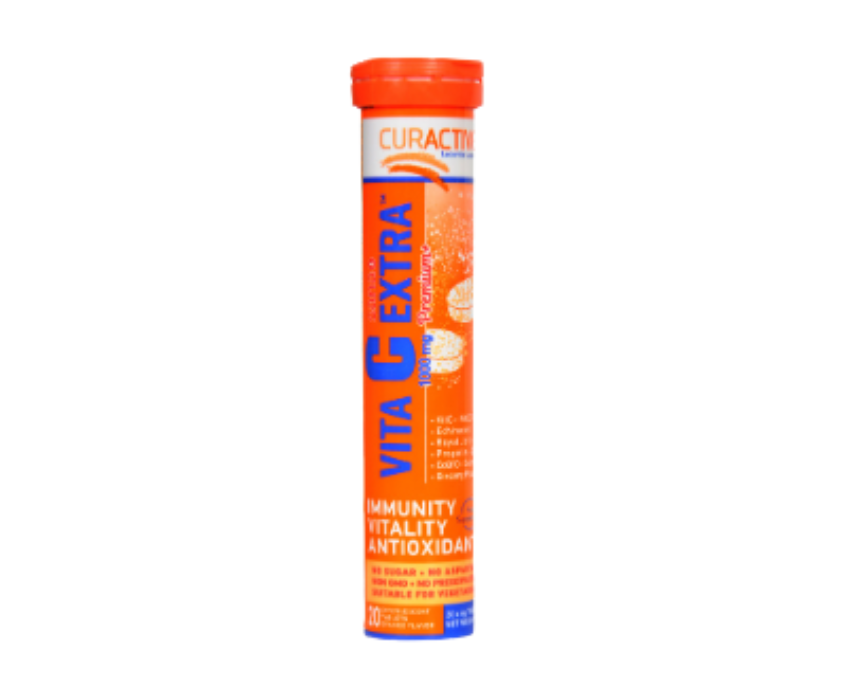 129 Vita C 1000 Effervescent Tabs Curactive - Image 1