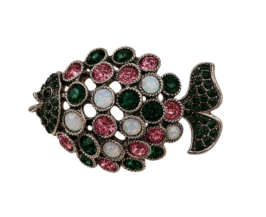 13 Jewel Fish Brooch - Image 1