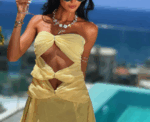 Eugenia Sleeveless Diamond Hollow Out Mini Dress - Image 