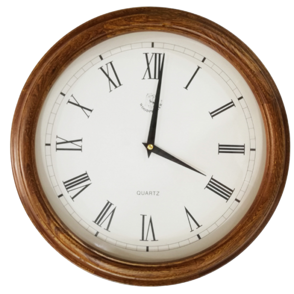 Woodpecker Quartz Analog Round Wall Clock