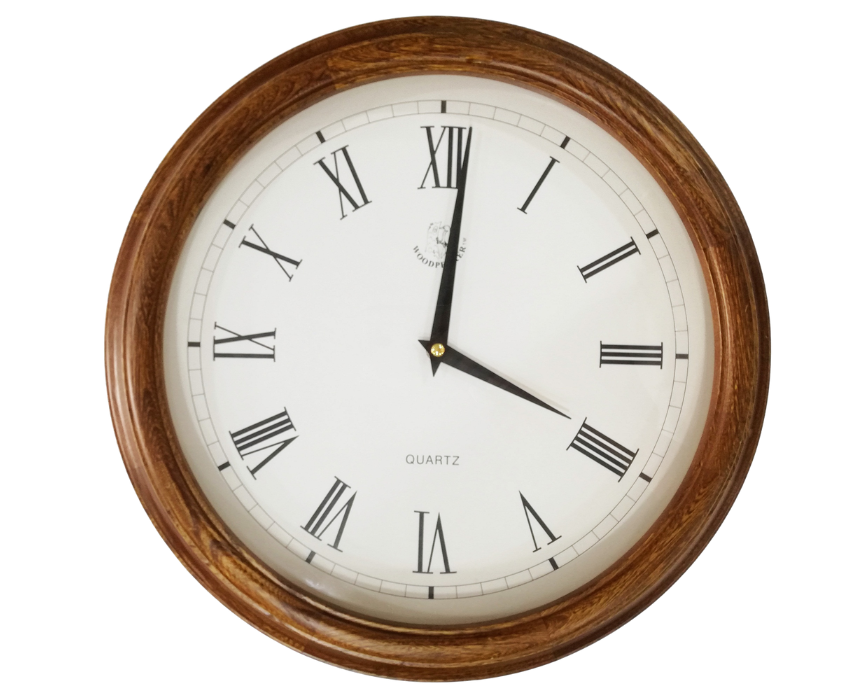13 Woodpecker Quartz Analog Round Wall Clock - Image 1