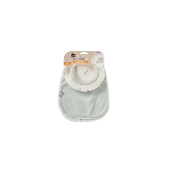 Comfee Fit Feeding Bibs Green Pack Tommee Tippee