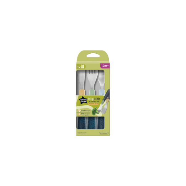 Big Kids 1st Cutlery Set Stainless Steel Tommee Tippee