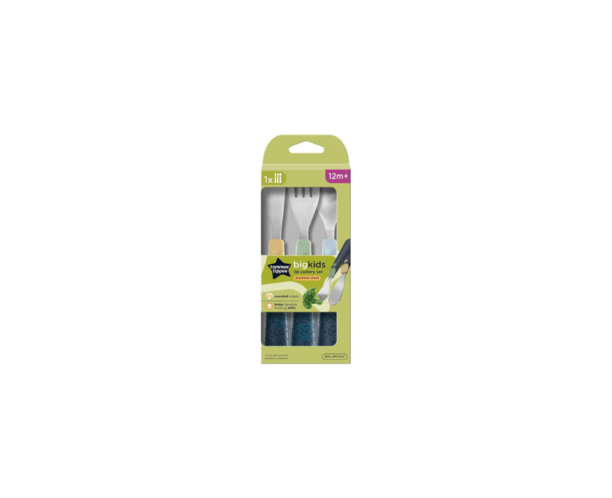 144 Big Kids 1st Cutlery Set Stainless Steel Tommee Tippee - Image 1