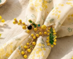 Yellow Berry Branch Brooch - Image 