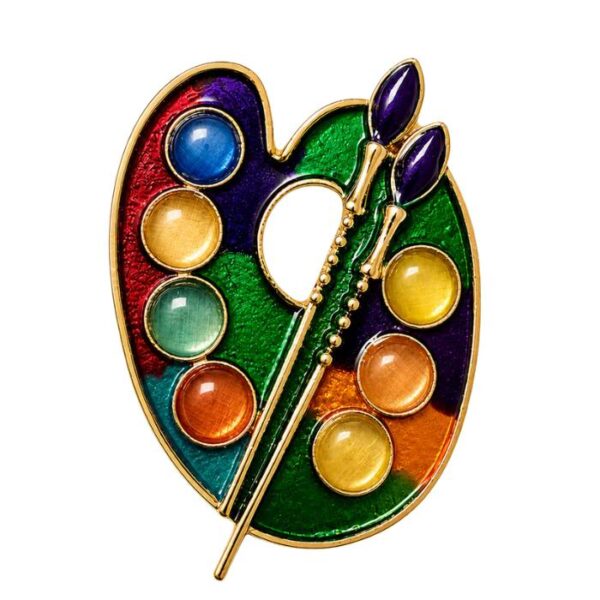 Artist Palette Brooch