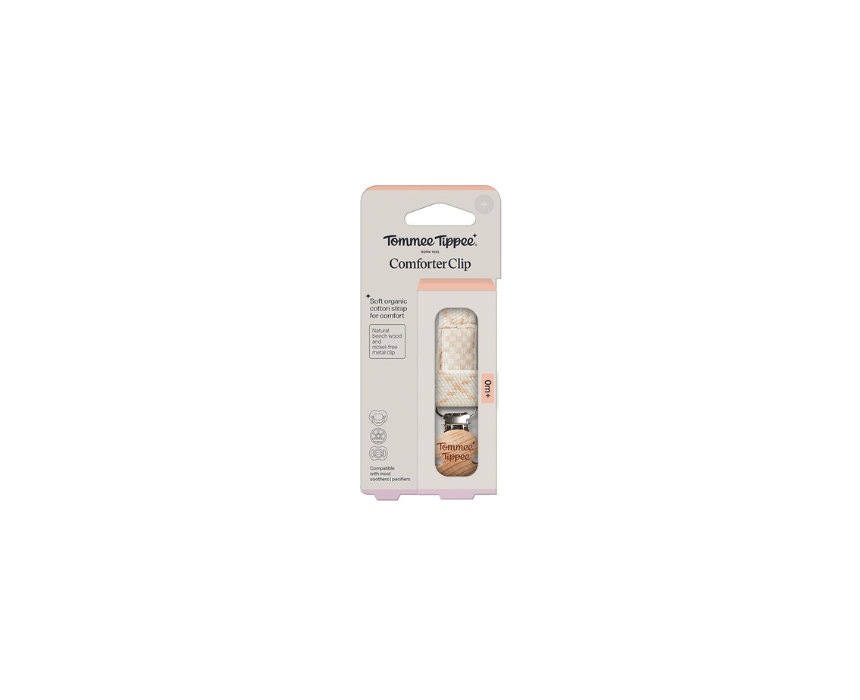 164 Organic Cotton Strap Comforter Clip Tommee Tippee - Image 1