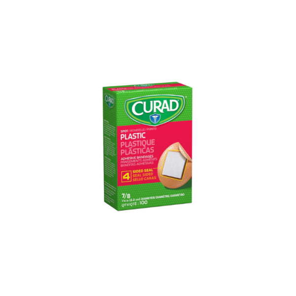 Plaster Spot Plastic Rounded Curad