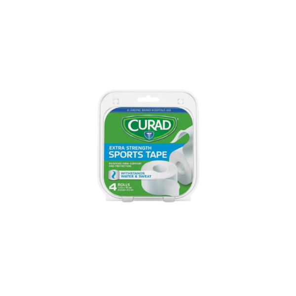 Extra Strength Sports Tape White 4 Curad