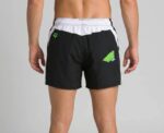 Arena Men Beachwear Fundamentals Logo Print Short Black White - Image 