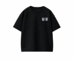 Boys Black Cotton T Shirt - Image 