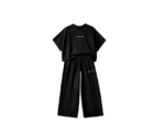 Boys Black Wide Leg Set - Image 