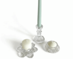 Glass Candle Holder Transparent - Image 