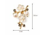 Pearl Blossom Branch Brooch - Image 