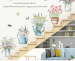 Floral Quote Wall Decal - Image 