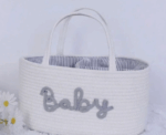 Baby Fabric Storage Basket Nursery Organizer - Image 