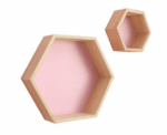 Hexagon Wall Shelves Set - Image 
