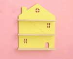 Wooden House Wall Shelf - Image 