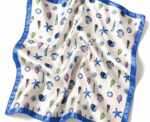 Women Ocean Print Scarf - Image 