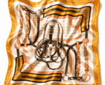 Women Equestrian Print Scarf - Image 