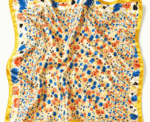 Women Floral Square Scarf - Image 