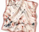 Women Magnolia Print Scarf - Image 
