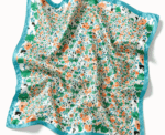 Women Floral Square Scarf - Image 