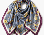 Women Iris Floral Scarf - Image 